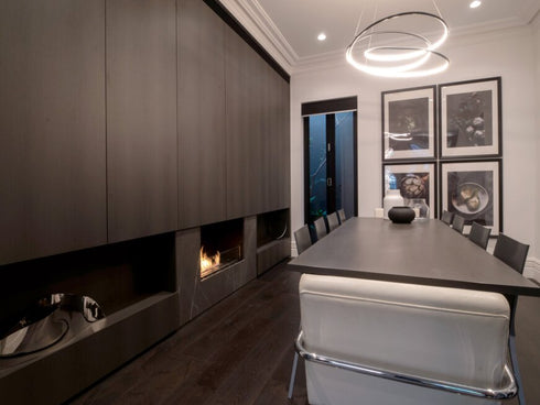 Ecosmart Fire Flex 60SS.BXR Single Sided Fireplace Insert - Black Finish / Black Burner - ESF.FX.60SS.BXR.B